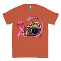 Copper floral cancer ribbon vintage camera Classic Tee - FaDigitalArtStudio
