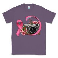 Lavender floral cancer ribbon vintage camera Classic Tee - FaDigitalArtStudio