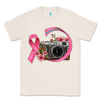 Natural floral cancer ribbon vintage camera Classic Tee - FaDigitalArtStudio