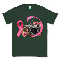 Sports Green floral cancer ribbon vintage camera Classic Tee - FaDigitalArtStudio