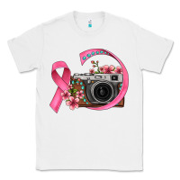White floral cancer ribbon vintage camera Classic Tee - FaDigitalArtStudio