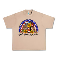 Burro god bless america  rainbow Urban Heavy Tee - BarkalooDesign