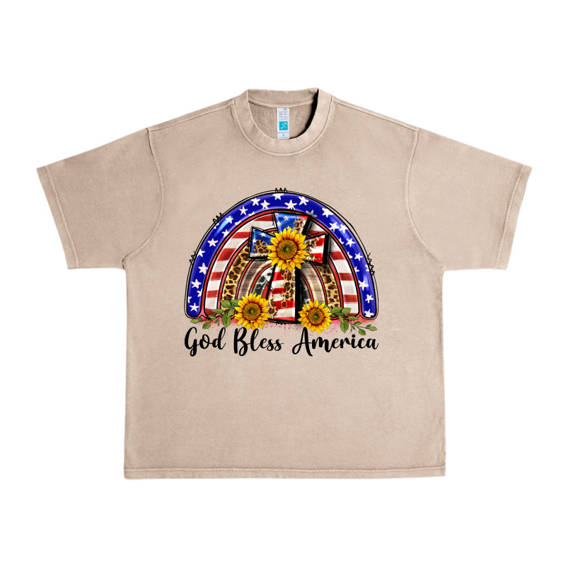 God Bless America  Rainbow Urban Heavy Tee by BarkalooDesign | Teevron