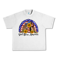 Lunar Rock god bless america  rainbow Urban Heavy Tee - BarkalooDesign