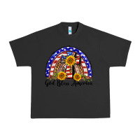 Pigment Black god bless america  rainbow Urban Heavy Tee - BarkalooDesign
