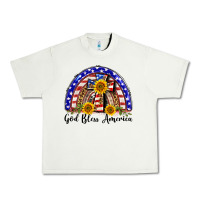 Pistachio god bless america  rainbow Urban Heavy Tee - BarkalooDesign