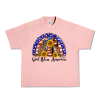 Salmon god bless america  rainbow Urban Heavy Tee - BarkalooDesign