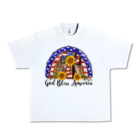 White god bless america  rainbow Urban Heavy Tee - BarkalooDesign