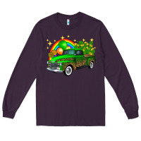 Plum st patricks shamrock gold rainbow balloon candy truck Long Sleeve Tee - FaDigitalArtStudio