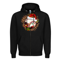 Black Christmas baseball Zipper Hoodie - JahusDesignShop