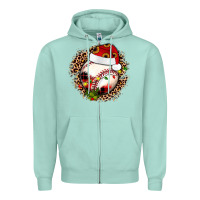 Seafoam Christmas baseball Zipper Hoodie - JahusDesignShop