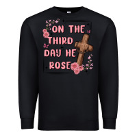 Black on the third day  he rose Premium Sweatshirt - MaliasSmallBusiness