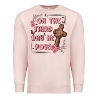 Pale Pink on the third day  he rose Premium Sweatshirt - MaliasSmallBusiness