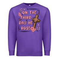 Purple on the third day  he rose Premium Sweatshirt - MaliasSmallBusiness