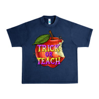 Navy Trick or Teach Urban Heavy Tee - texasbilliewilder