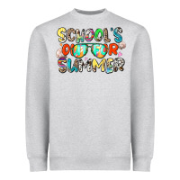 Heather Grey school's out for summer Heavyweight Sweatshirt - Zillion Design Studio