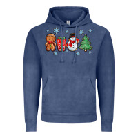 Vintage Denim christmas gingerbread cookies Vintage Hoodie - Zillion Design Studio