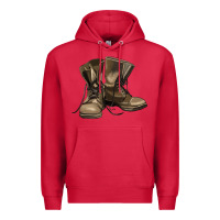 Cardinal soldier veteran boots Premium Hoodie - MaliasSmallBusiness
