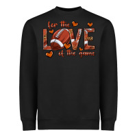 Black for the love of the game football Heavyweight Sweatshirt - texasbilliewilder