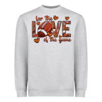 Heather Grey for the love of the game football Heavyweight Sweatshirt - texasbilliewilder