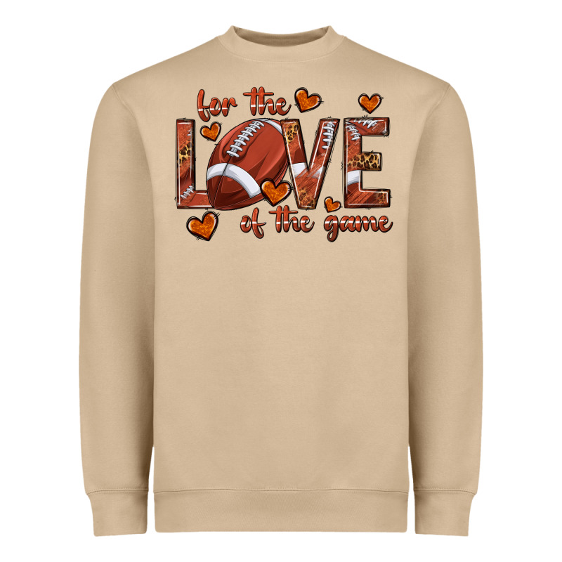 For The Love Of The Game Football Heavyweight Sweatshirt by texasbilliewilder | Teevron