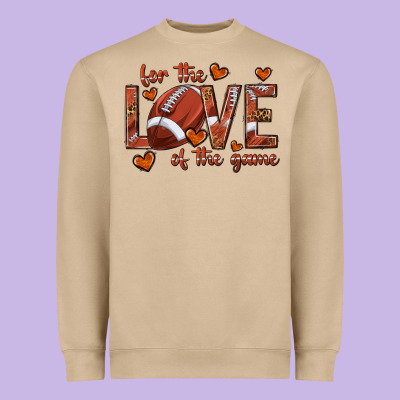 Heavyweight Sweatshirt for the love of the game football