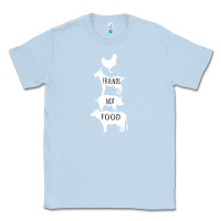 Dusty Blue Friend Not Food Classic Tee - Bettercallsaul