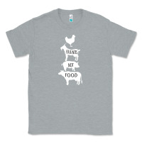 Heather Grey Friend Not Food Classic Tee - Bettercallsaul