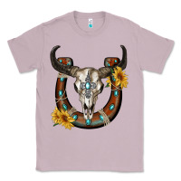 Lilac bull skull with horseshoe Classic Tee - RanaPortraitStore