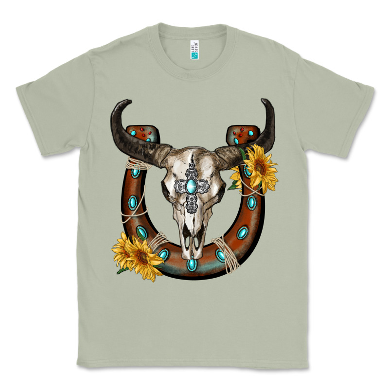 Bull Skull With Horseshoe Classic Tee by RanaPortraitStore | Teevron