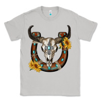 Moon Dust bull skull with horseshoe Classic Tee - RanaPortraitStore