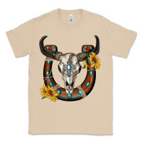 Mushroom bull skull with horseshoe Classic Tee - RanaPortraitStore