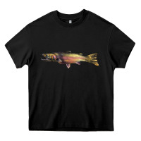 Black Steelhead Trout Heavy Core Tee - LillyAllenDesigns