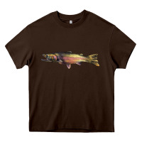 Chocolate Brown Steelhead Trout Heavy Core Tee - LillyAllenDesigns