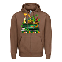Chestnut lucky truck with flags and beers Zipper Hoodie - AdoDesignShop