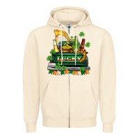 Sandshell lucky truck with flags and beers Zipper Hoodie - AdoDesignShop