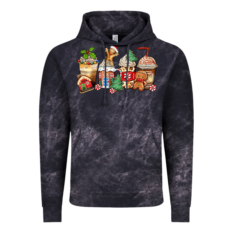 Christmas Gingerbread Coffee Cups Vintage Hoodie by Zillion Design Studio | Teevron