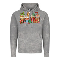 Cloud Rock christmas gingerbread coffee cups Vintage Hoodie - Zillion Design Studio