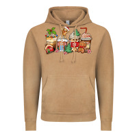 Vintage Camel christmas gingerbread coffee cups Vintage Hoodie - Zillion Design Studio