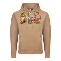 Vintage Coffee christmas gingerbread coffee cups Vintage Hoodie - Zillion Design Studio