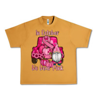 Breast Cancer Awareness Pink Truck Gnomes Urban Heavy Tee | Teevron