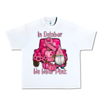 White breast cancer awareness pink truck gnomes Urban Heavy Tee - RanaPortraitStore