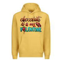 Antique Gold chocolate is my valentine Premium Hoodie - AdoDesignShop