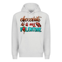 Dove Grey chocolate is my valentine Premium Hoodie - AdoDesignShop