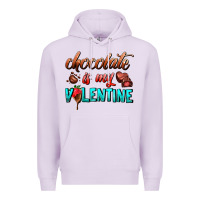 Lilac chocolate is my valentine Premium Hoodie - AdoDesignShop