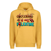 Mustard chocolate is my valentine Premium Hoodie - AdoDesignShop
