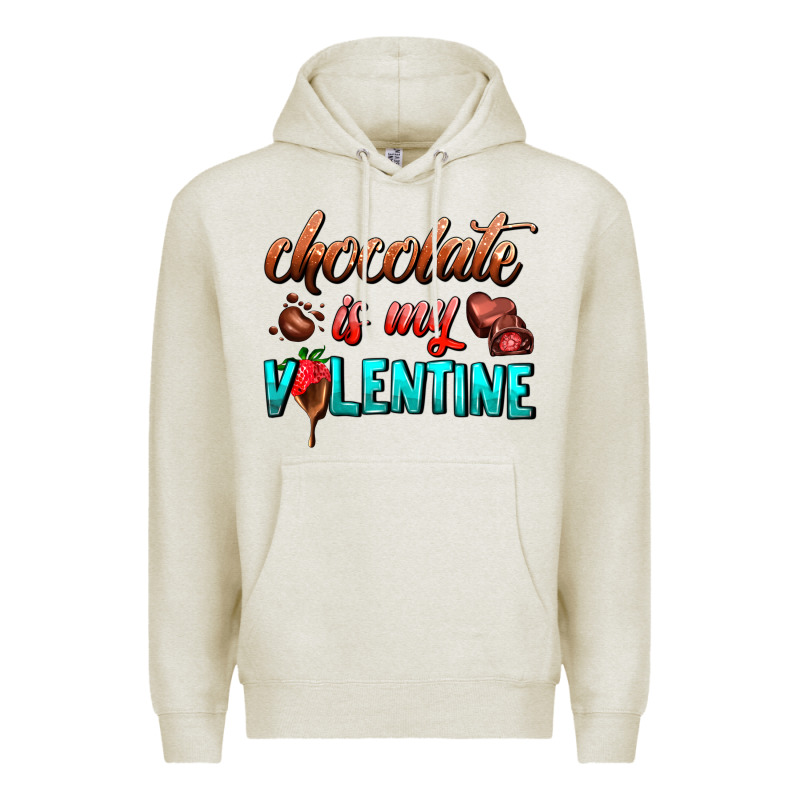 Chocolate Is My Valentine Premium Hoodie by AdoDesignShop | Teevron