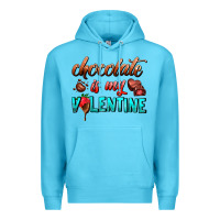 Ocean Blue chocolate is my valentine Premium Hoodie - AdoDesignShop