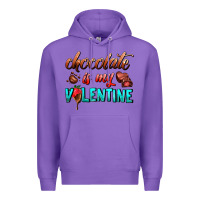 Purple chocolate is my valentine Premium Hoodie - AdoDesignShop