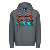 Rock chocolate is my valentine Premium Hoodie - AdoDesignShop